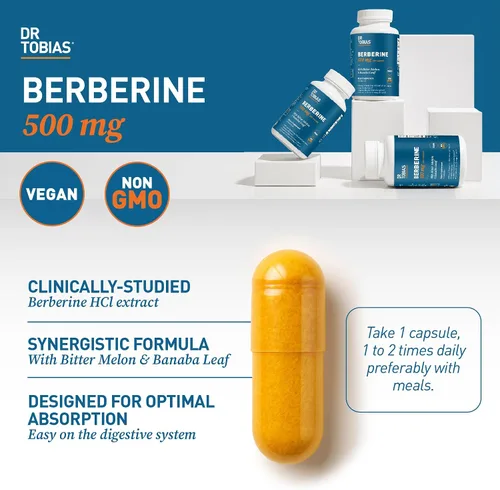 Vista 7 de Dr. Tobias Limpieza de colon de 14 días + berberina 500 mg - Apoyo de desintoxicación y bienestar metabólico entre limpieza