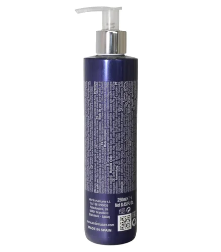 Vista 2 de abril et nature - Champú Profesional Platinum - Para Cabello Rubio, Blanqueado, Destacado y/o Gris - Tóner Violeta - Tonos Amarillos Adiós - Aspecto