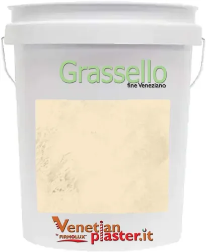 Vista 35 de Grassello Auténtico Yeso veneciano Yeso pulido brillante Hecho en Italia a partir de lima y mármol Colores claros (5) Color: BMAF310 Sutil