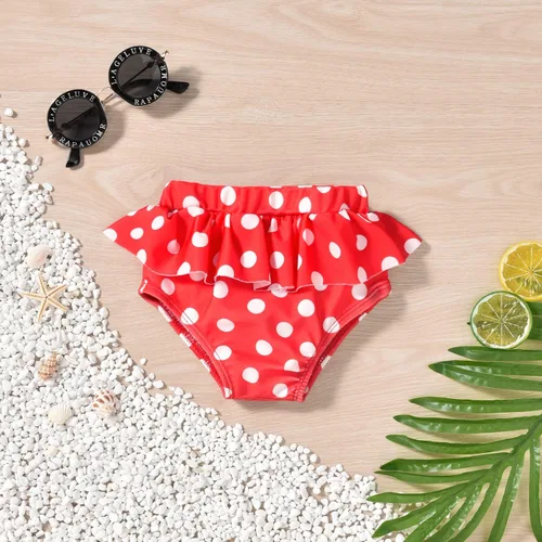 Vista 5 de Aalizzwell Conjunto de bikini de 3 piezas para niñas pequeñas con sombrero