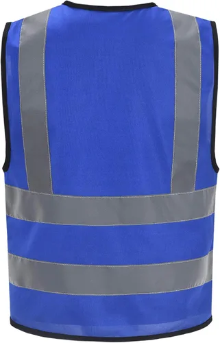 Vista 3 de AYKRM chaleco de alta visibilidad de 12 colores con alta visibilidad reflectante para trabajo de construcción y seguridad (XS-8XL)