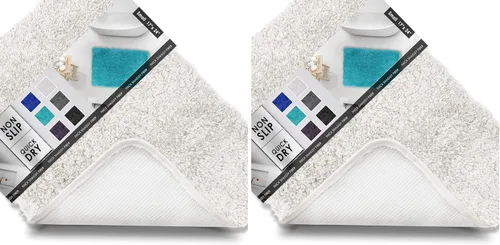 Vista 33 de Clara Clark Alfombras de baño, alfombras de baño ultra suaves y peludas - tapetes de baño para baño, lavable a máquina, base antideslizante de goma