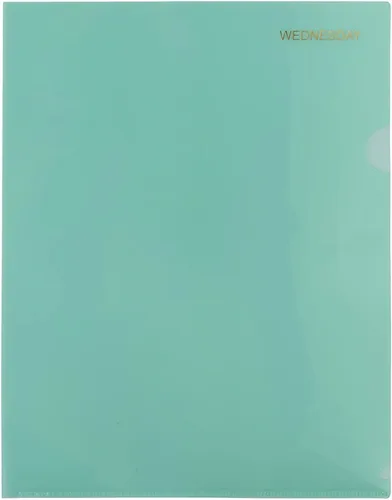 Vista 3 de JAM PAPER Fundas de plástico, tamaño carta, 9 x 11 1/2, bolsillos surtidos para proyectos de días de la semana, 5 protectores de páginas/paquete