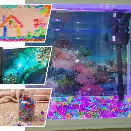 Vista 4 de Efavormart - 400 piezas de jarrón de cristal acrílico transparente para decoración de mesa para banquetes, eventos, decoraciones de fiesta