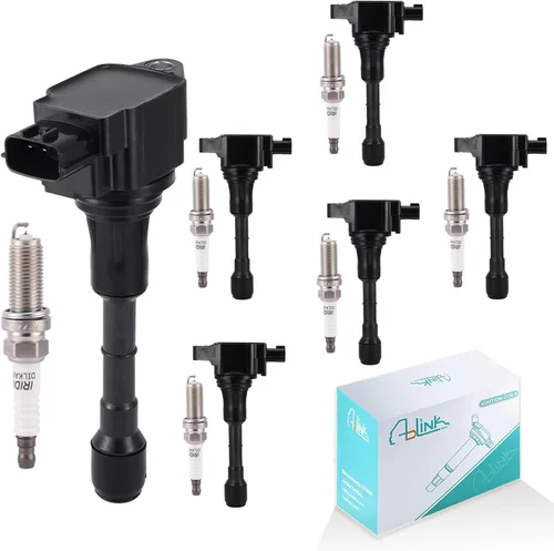 Vista 11 de Paquete de bobinas de encendido UF349 22401-8H515 Bujías para Infiniti I35 QX4 (3.5L 4.0L) para Nissan NV1500 NV3500 2012-2019, NV2500 2012-2020