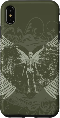Vista 11 de Y2K Grunge Aesthetic Alt Goth Fairy Skeleton Wings Case for iPhone 17