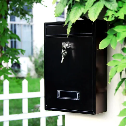 Vista 5 de Buzones con Cerradura Montados en la Pared Verticales – Jssmst Buzón de Correo con Cerradura de Llave y Ranura de Depósito de Capacidad Media