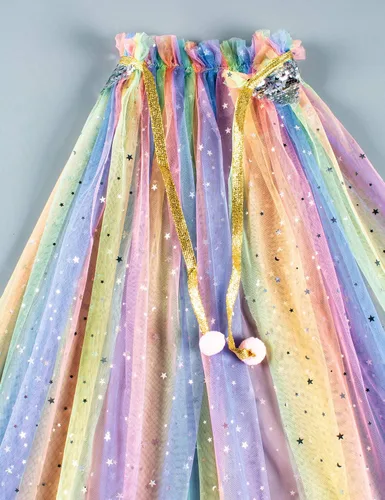 Vista 6 de Capa de princesa para niñas pequeñas