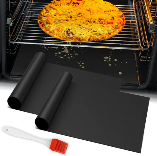 Vista 13 de Forro para el fondo del horno, fundas para freidoras de aire cortadas a medida, protector para estufas y esteras para parrillas, lámina de teflón