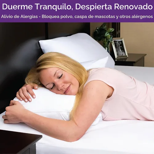 Vista 4 de Protector de colchón impermeable tamaño California King, funda de colchón estilo sábana bajera, hipoalergénico, transpirable, sin ruido, protege