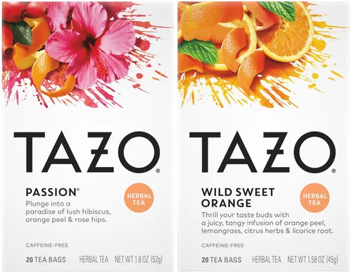 Vista 12 de TAZO Bolsitas de Té Muestra Surtido Paquete de Variedad Caja de Regalo (42 Unidades) 14 Sabores Diferentes Regalos para Ella Él Mujeres Hombres