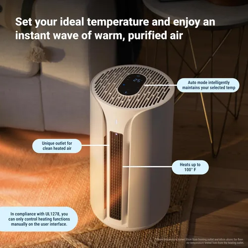 Vista 7 de BLUEAIR ComfortPure - Purificador de aire 3 en 1 más potente: refrigeración, calefacción, purificación, limpiador HEPASilent para el hogar