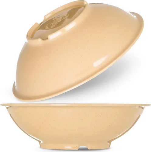 Vista 2 de Carlisle FoodService Products CFS 800M20 - Ensaladera de melamina, capacidad de 27.6 onzas, 2.31 pulgadas de altura, arce (caja de 48)