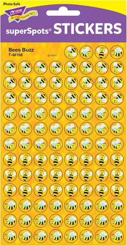 Vista 3 de Trend Bees Buzz SuperSpots - Calcomanías para el aula, 800