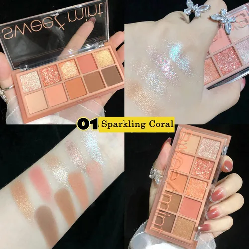 Vista 6 de BestLand Matte Nudes Paleta de sombras de ojos – Ultra Pigmentado, mezclable y de larga duración mate, brillante y acabado metálico sombra de ojos