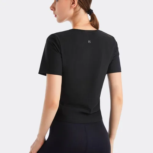 Vista 6 de Nano Hertz Traje de sauna para sudar y perder peso, faja moldeadora para entrenamiento de cintura, entrenamiento, ejercicio, camisa de manga corta