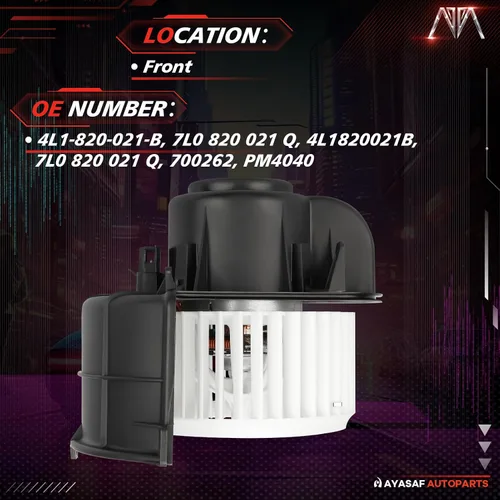 Vista 2 de 700262 Conjunto de motor de ventilador HVAC para Audi 2007-2015 Q7, para VW 2004-2010 Touareg