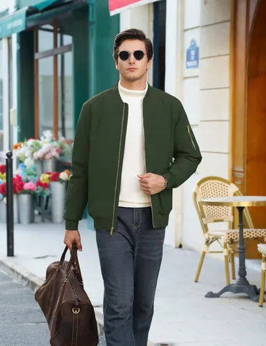 Vista 6 de CRYSULLY Chaqueta para hombre Otoño Invierno Espesar Cortavientos Chaquetas Bomber Abrigos Acolchados