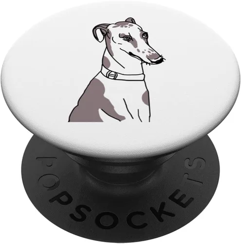 Vista 6 de Whippet Dog Gift Tee Pedigree Dog PopSockets MagSafe PopGrip for iPhone