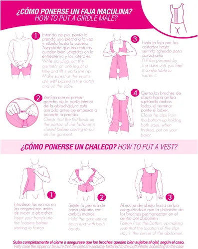 Vista 3 de M&D 0061 Fajas Colombianas de Cuerpo Completo para Hombre Faja Colombiana para Hombre