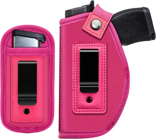 Vista 10 de Funda de pistola para mujeres/hombres, fundas IWB universales para transporte oculto, fundas de pistola diestra/siniestra, compatibles con S&W M&P