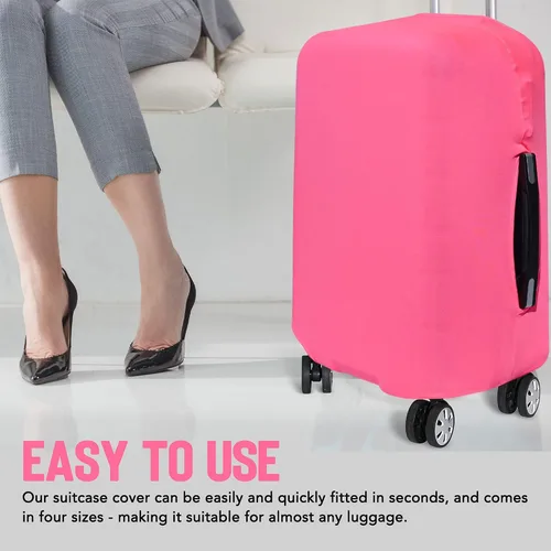 Vista 4 de Funda de equipaje de viaje I Protector de maleta aprobado por la TSA I Fundas de equipaje para maleta I Funda de maleta Bolsa I Protector