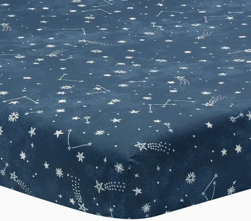 Vista 7 de Lambs & Ivy Baby Blooms Acuarela Floral/Mariposa Sábana Bajera de Algodón Ajustable para Cuna