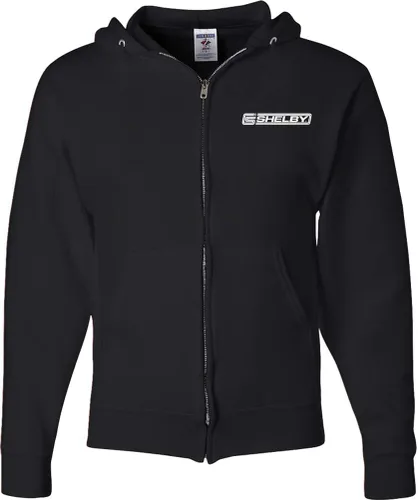 Vista 2 de Ford Mustang - Sudadera con capucha con cremallera completa, color rojo Shelby GT500