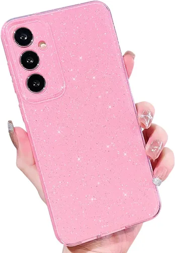 Vista 44 de MINSCOSE Funda compatible con Samsung Galaxy A14 5G, bonita funda delgada con purpurina fina, a prueba de golpes, de TPU para mujeres y niñas