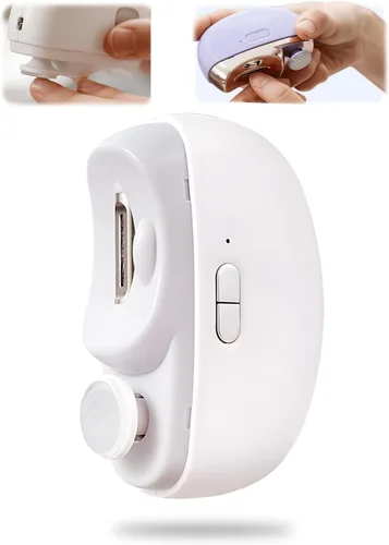 Vista 9 de Cortaúñas eléctrico, 2026 nuevo 3 en 1 automático con pulido, recortador de uñas automático con luz LED, 2 velocidades, recargable por USB