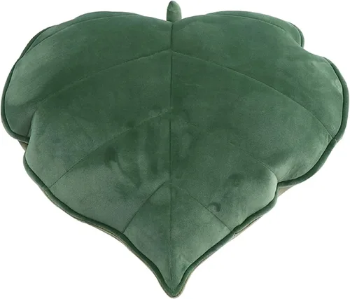 Vista 13 de Almohada decorativa 3D con hojas de felpa mullidas para sofá y sala de estar, 20 pulgadas (gris oscuro)