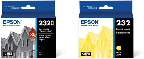 Vista 7 de Epson Cartucho de tinta negra T232, alta capacidad y cartuchos de tinta combinados negros y colores T232, capacidad estándar