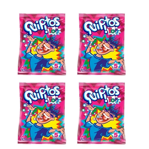 Vista 3 de Quipitos (paquete de 50) popper en polvo Candy Explosion for a Party Colombian Candy Colombian Candy Colombian Treats Colombia Candy Colombian Snack