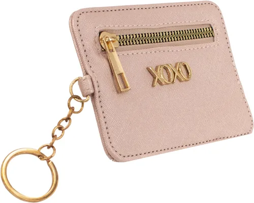 Vista 2 de XOXO Cartera grande Saffiano multifunción para mujer Metallic Blush L Minimalista