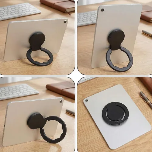 Vista 2 de Soporte universal ajustable para tableta, soporte para correa de mano de 360 grados, compatible con iPad/Galaxy Tab y todas las tabletas de 7 a 11