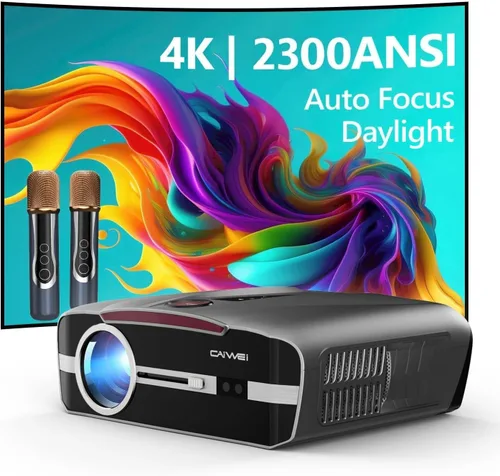 Vista 13 de Proyector inteligente 4K True 2300ANSI Proyector diurno con WiFi, Bluetooth, NFC, aplicaciones, enfoque automático/Keystone, proyector Ultra HD