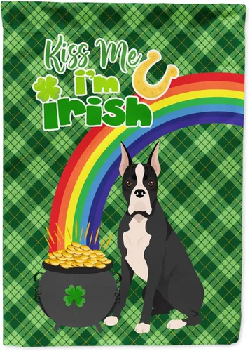 Vista 137 de Caroline's Treasures WDK4731GF - Bandera decorativa para jardín del día de San Patricio, color negro y tostado, Airedale Terrier, para jardín