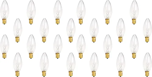 Vista 8 de Holiday Joy Bombillas de vela C7 - Candelabro incandescente E12 de 7 W