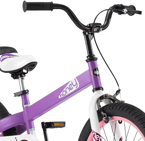 Vista 4 de Royalbaby Bicicleta Cubetube para niños de 3 a 9 años, bicicleta para niños pequeños de 12, 14, 16, 18 y 20 pulgadas, con ruedas de entrenamiento