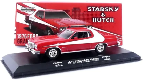Vista 9 de Greenlight 86442 1976 Ford Gran Torino Starsky and Hutch Escala 1:43 Diecast