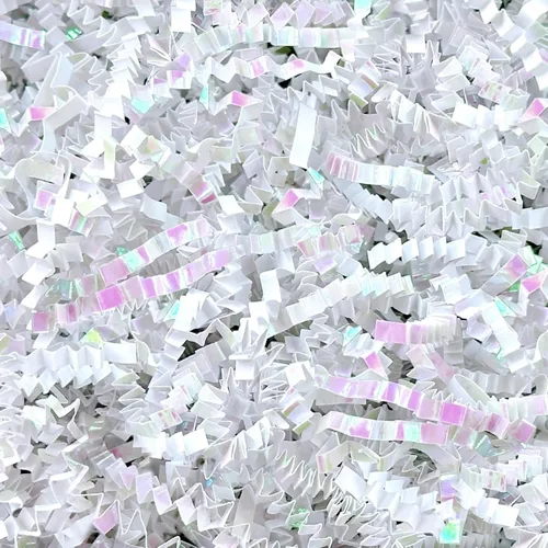 Vista 14 de Papel de regalo triturado Sukh de Navidad - Papel de corte arrugado para relleno de confeti como relleno de papel para cestas de relleno