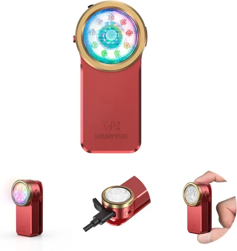 Vista 11 de Wurkkos HD03 EDC linterna recargable clip en luz 90 alto CRI Azul