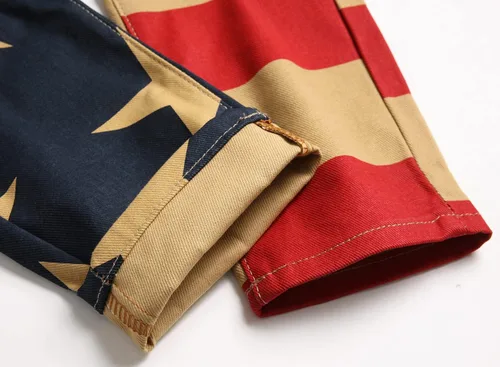Vista 66 de Enrica Pantalones vaqueros estampados casuales para hombre