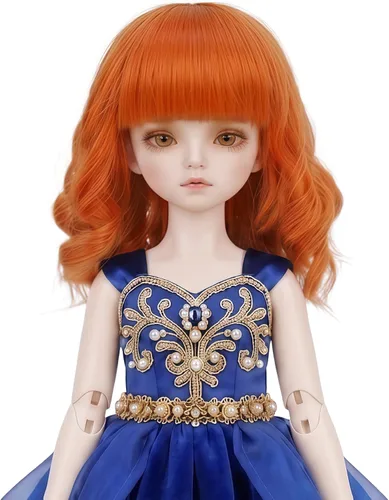 Vista 7 de Peluca larga recta de 8-9 pulgadas 1/3 BJD MSD DOD Pullip Dollfie peluca centro de separación DIY fabricación accesorios para el cabello