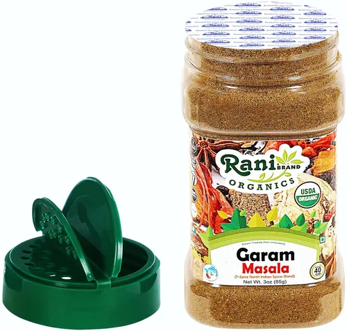 Vista 6 de Rani Organic Garam Masala (mezcla de 7 especias de especias del norte de la India) 85g (3oz) Frasco PET ~ Completamente natural Sin sal Vegano