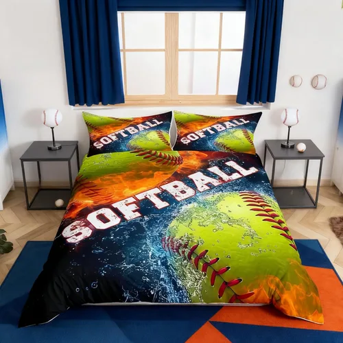 Vista 21 de Juego de funda de edredón con lazo de dibujos animados para niñas, tamaño individual, juegos de ropa de cama de princesa con lazo para niños, 2 Azul