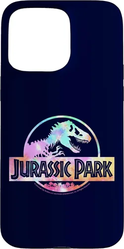 Vista 28 de Funda con logotipo para iPhone 16 Jurassic Park Tie Dye Fill