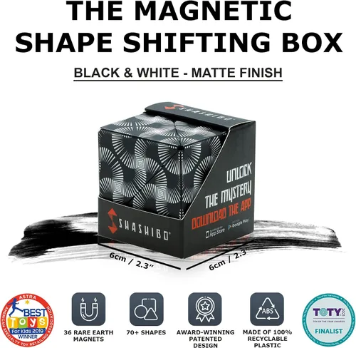 Vista 3 de Shashibo DODECA - Paquete de 2 cubos magnéticos para rompecabezas