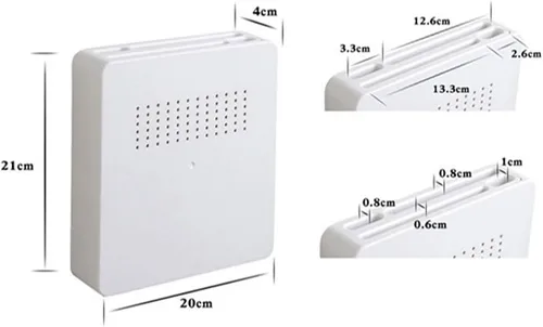 Vista 7 de Vpang - Estante de almacenamiento de plástico para cuchillos de cocina, 4 ranuras
