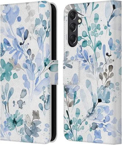 Vista 220 de Head Case Designs Officially Licensed Ninola Beige Wild Grasses Leather Wallet Case Compatible with Samsung Galaxy A07 4G